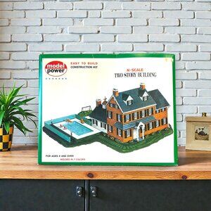 Vintage Model Power N Scale Building Kit #1514 Two Story Maison House Structure